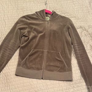 Brown Juicy Couture Zip-Up Hoodie